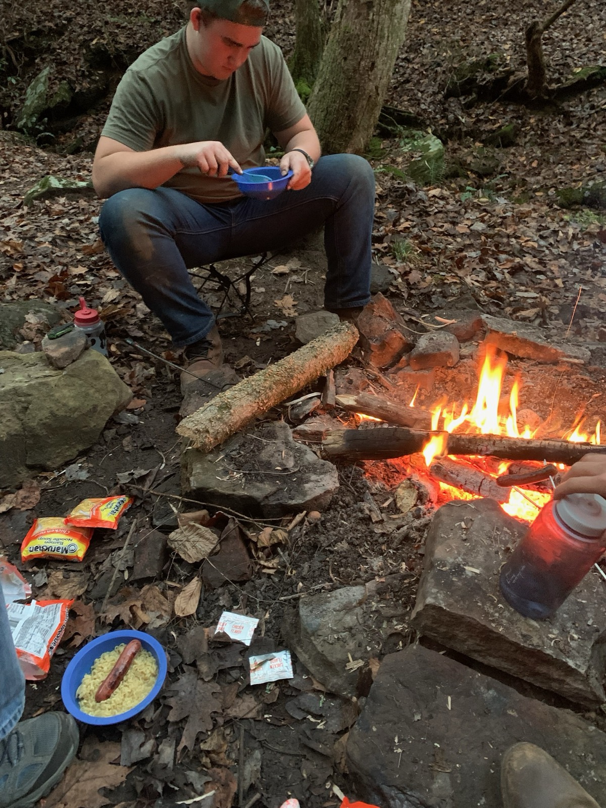 Trail with loaded packs